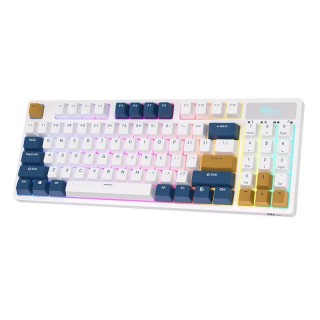 Wireless mechanical keyboard Royal Kludge RK89 RGB, Lemon switch (white)