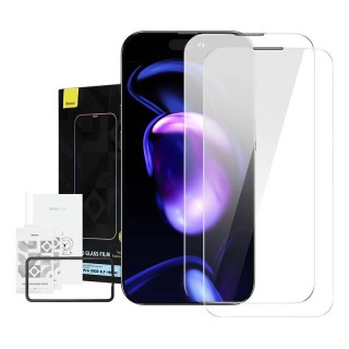 Baseus Crystal Tempered Glass Dust-proof 0.3mm for iPhone 14 Pro Max (2pcs)