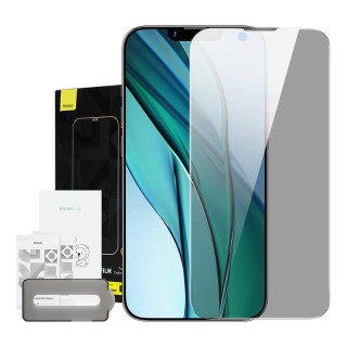 Baseus Crystal Tempered Glass Dust-proof with Privacy Filter 0.3mm for iPhone 14 Plus/13 Pro Max (1pc)