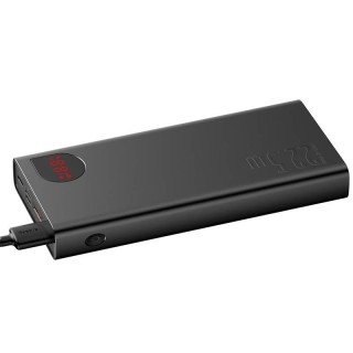 Powerbank Baseus Adaman Metal, 20000mAh, 2xUSB, USB-C, Lightning, microUSB  22.5W (black)