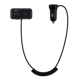 Car Bluetooth MP3 Player + Charger Baseus T Shaped S-16 Black OS