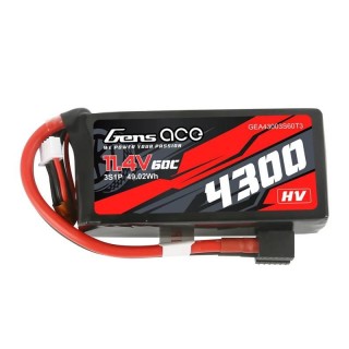 Battery Gens Ace 4300mAh 11.4V 60C 3S1P z XT60/T-Plug