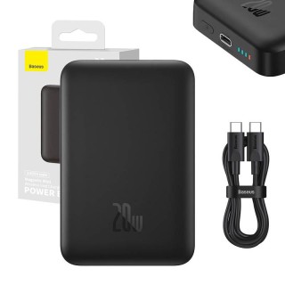 Powerbank Baseus Magnetic Mini 10000mAh, USB-C  20W MagSafe (black)