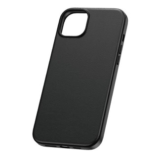 Phone Case for iPhone 15 Baseus Fauxther Series (Black)