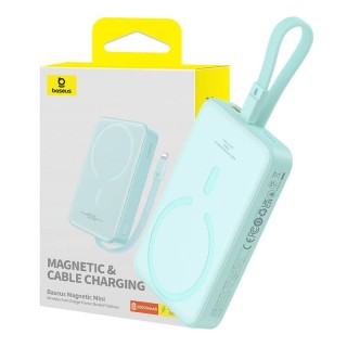 Powerbank Baseus Magnetic Mini 10000mAh, Lightning 20W MagSafe (mint)