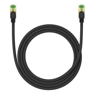 Braided network cable cat.8 Baseus Ethernet RJ45, 40Gbps, 1,5m (black)