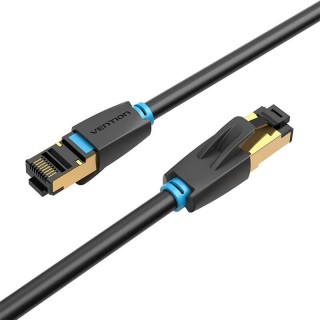 Network Cable CAT8 SFTP Vention IKABL RJ45 Ethernet 40Gbps 10m Black