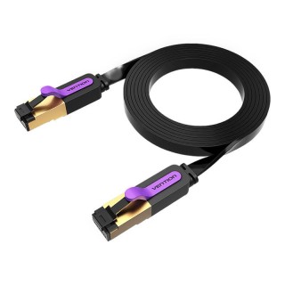 Flat Network Cable UTP CAT7 Vention ICABH RJ45 Ethernet 10Gbps 2m Black