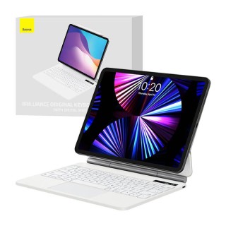 Case with keyboard for iPad Baseus Brilliance PRO 10, 10.9" (white)