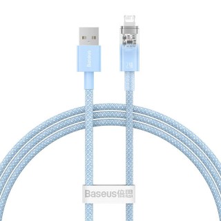 Fast Charging Cable Baseus Explorer USB to Lightning 2.4A 1M (blue)