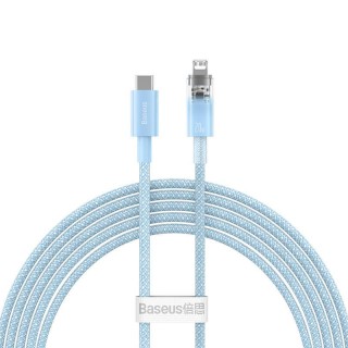 Fast Charging cable Baseus USB-C to Lightning  Explorer Series 2m, 20W (blue)