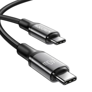 Fast Charging cable Rocoren USB-C to USB-C Retro Series 3m 240W (grey)