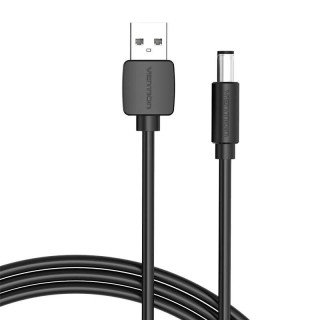 Power Cable USB 2.0 to DC 5.5mm Barrel Jack 5V Vention CEYBG 1,5m (black)