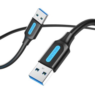 USB 3.0 cable Vention CONBI 2A 3m Black PVC