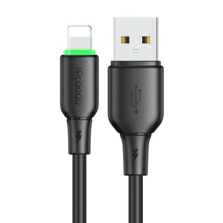 USB to Lightning Cable Mcdodo CA-4741 with LED light 1.2m (black)