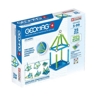 Classic Recycled magnetic blocks 25 elements GEOMAG GEO-275