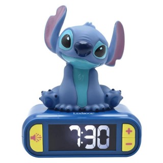 Digital alarm clock with a Stitch 3D nightlight