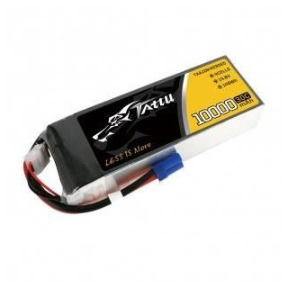 TATTU 10000mAh 14.8V 30C 4S1P Lipo Battery Pack with EC5