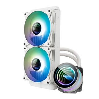 PC Water Cooling Darkflash DX240 V2.6 ARGB 2x 120x120 (white)