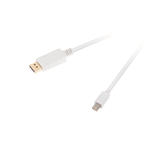 Koaksialinių kabelių sistemos // HDMI, DVI, AUDIO jungiamieji laidai ir priedai // Kabel wtyk MINI DISPLAYPORT wtyk HDMI 1,8 m