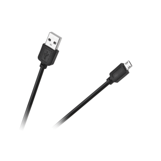 Planšetdatori un aksesuāri // USB Kabeļi // ML0803B Kabel USB - micro USB M-Life czarny