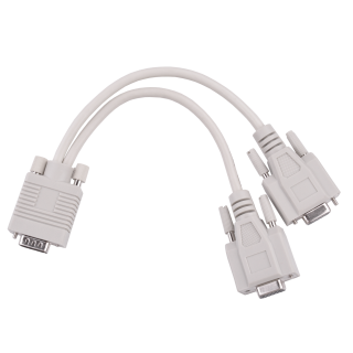 Computer components and accessories // PC/USB/LAN cables // Adapter VGA (15pin męski) -2x (15pin żeński)