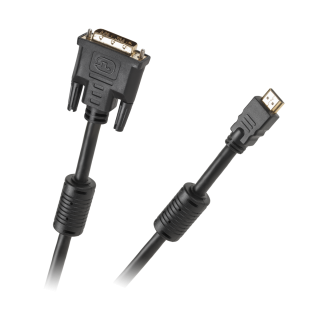 Computer components and accessories // PC/USB/LAN cables // Kabel DVI-HDMI 5m  GOLD v1.3b