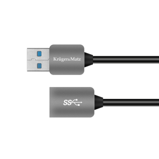 Tietokoneen osia ja lisävarusteita // PC/USB/LAN-kaapelit // Kabel USB3.0 wtyk - gniazdo 1m Kruger&amp;Matz