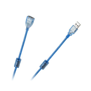 Computer components and accessories // PC/USB/LAN cables // Kabel USB 2.0  Az -Am przedłużacz 5m ekran+filtr