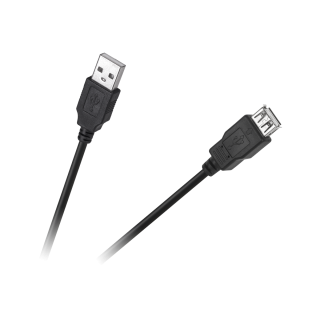 Tietokoneen osia ja lisävarusteita // PC/USB/LAN-kaapelit // Kabel USB wtyk-gniazdo 1.0m Cabletech Eco-Line