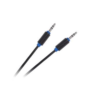 Koaksialinių kabelių sistemos // HDMI, DVI, AUDIO jungiamieji laidai ir priedai // Kabel JACK 3.5 wtyk-wtyk 1.8m Cabletech standard