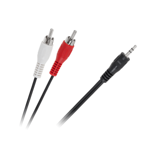 Koaksialinių kabelių sistemos // HDMI, DVI, AUDIO jungiamieji laidai ir priedai // Kabel JACK 3,5-2 x RCA 7,5m