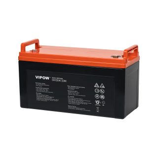 Primary batteries, rechargable batteries and power supply // Battery 12V, 6V, 4V |  lead-acid sealed battery | AGM VRLA // Akumulator żelowy 12V 120Ah  Vipow