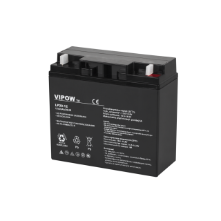 Primary batteries, rechargable batteries and power supply // Battery 12V, 6V, 4V |  lead-acid sealed battery | AGM VRLA // Akumulator żelowy VIPOW 12V 20Ah