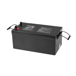 Primary batteries, rechargable batteries and power supply // Battery 12V, 6V, 4V |  lead-acid sealed battery | AGM VRLA // Akumulator żelowy VIPOW 12V 250Ah