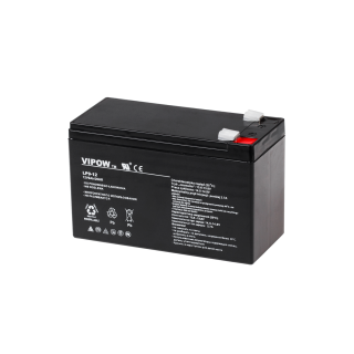 Primary batteries, rechargable batteries and power supply // Battery 12V, 6V, 4V |  lead-acid sealed battery | AGM VRLA // Akumulator żelowy VIPOW 12V 9Ah