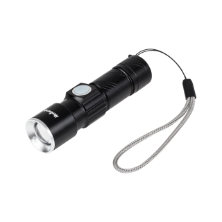 Rankinės, galvos, dviračio LED lemputės // LED kišeniniai žibintuvėliai // Latarka aluminiowa  3W  (ZOOM,  wtyk  USB)