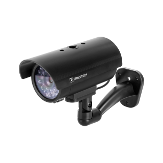 Videonovērošanas kameru sistēmas // Kameru aksesuārs // Atrapa kamery tubowej z LED DK-10 Cabletech