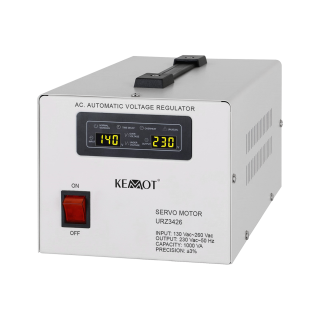 Nepertraukiamo maitinimo šaltinio (UPS) sistemos, Solar Power // Įtampos stabilizatoriai // Automatyczny stabilizator napięcia  KEMOT MSER-1000 (1000 VA, serwomotor)