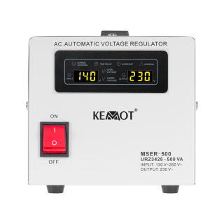 Uninterruptible Power Supply Units (UPS) systems, Saules Enerģija // Voltage stabilizers // Automatyczny stabilizator napięcia  KEMOT MSER-500 (500 VA, serwomotor)