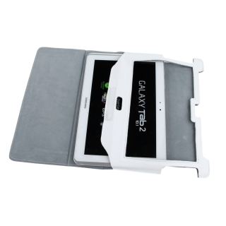 Tablets and Accessories // Tablet Accessories // Etui białe dedykowane do Samsung Galaxy Tab P5100 (skóra naturalna)