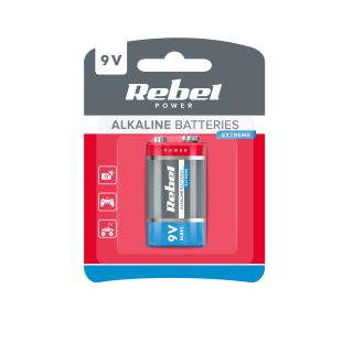 Primary batteries, rechargable batteries and power supply // Batteries AA, AAA and other sizes, chargers for ordering // Bateria alkaliczna REBEL EXTREME 9V 6LR6