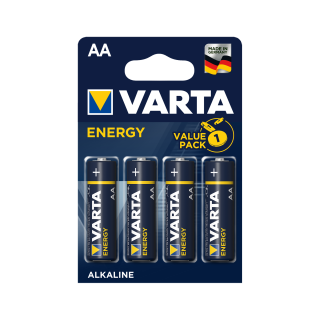 Primary batteries, rechargable batteries and power supply // Batteries AA, AAA and other sizes, chargers for ordering // Bateria alkaliczna VARTA LR06 ENERGY 4szt./bl.