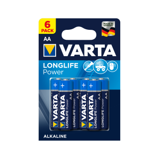Primary batteries, rechargable batteries and power supply // Batteries AA, AAA and other sizes, chargers for ordering // Bateria alkaliczna VARTA LR06 LONGLIFE 6szt./bl.