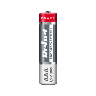 SALE // Baterie cynkowo węglowe REBEL  R03