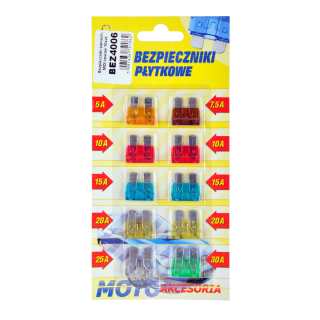 Car and Motorcycle Products, Audio, Navigation, CB Radio // Car Electronics Components : Installation Cables : Fuses : Connectors // Bezpieczniki samochodowe MIDI zestaw 10szt.-blister
