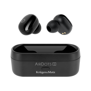 Audio Austiņas / Vadu / Bezvadu // Austiņas ar mikrofonu // Bezprzewodowe słuchawki douszne TWS  Kruger&amp;Matz Air Dots 1