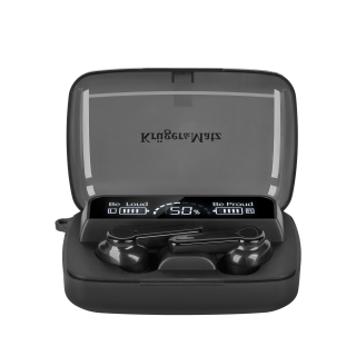 Kõrvaklapid // Peakomplektid // Bezprzewodowe słuchawki douszne z power bankiem Kruger&amp;Matz M19