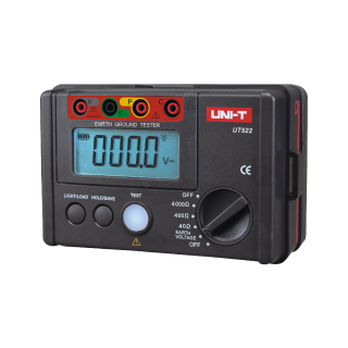 LAN-tietoverkko // Testaajat ja mittauslaitteet // Miernik rezystancji uziemienia model UT522
