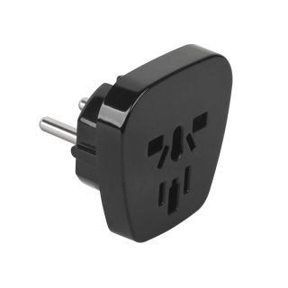 Electric Materials // Power strips, splitters, and UK/US adapters // Złącze AC wtyk PL- gn. uniwersalne  (J39-9)